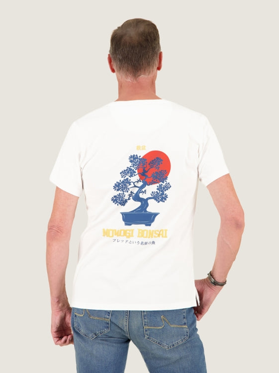 A Fish named Fred t-shirt keep it koi 34.403 kleur 101 off white
