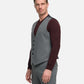 Zuitable waistcoat Diwesley 262664 kleur 370 dark grey ruit