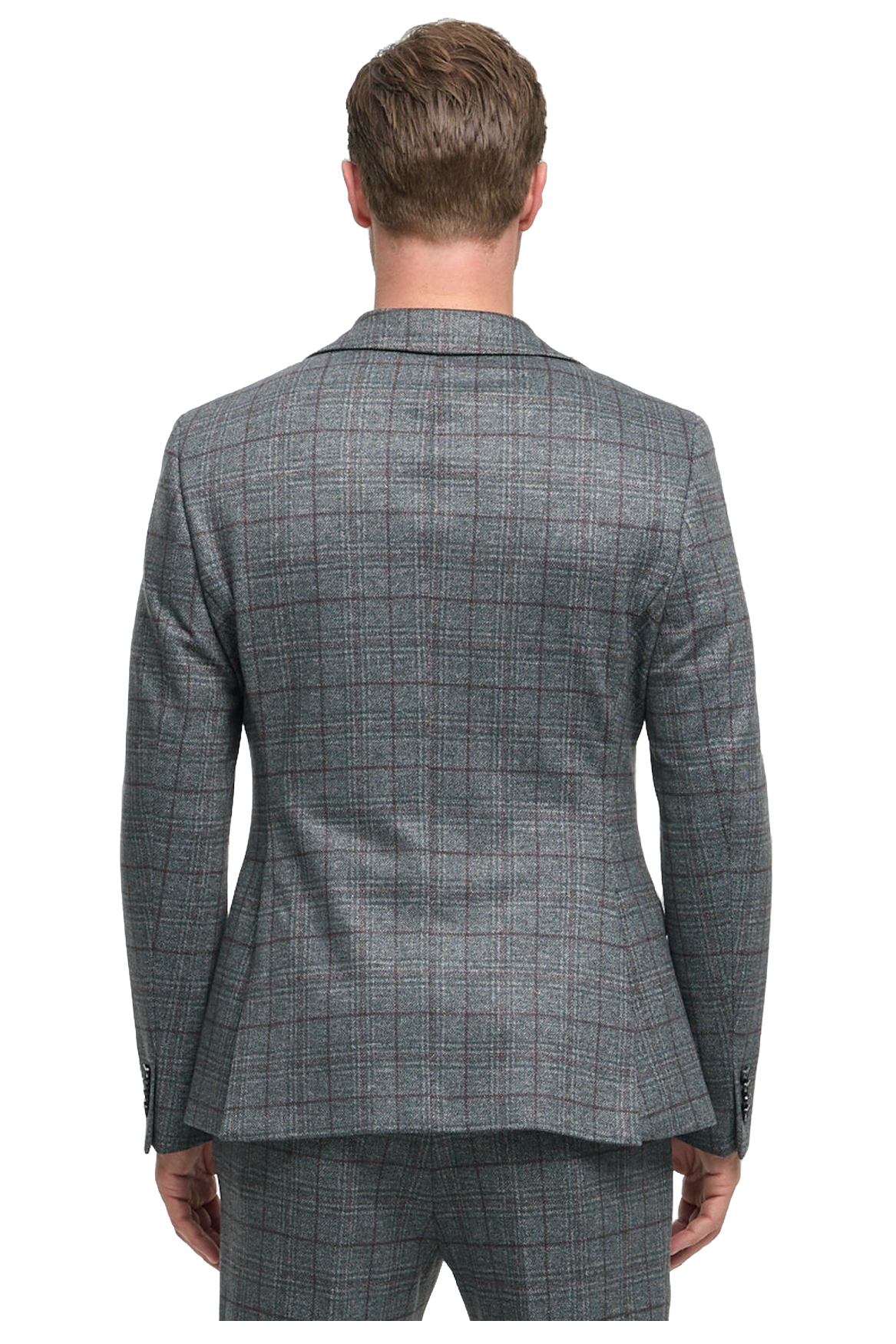 Zuitable vest Dinick 262664 kleur 370 dark grey ruit