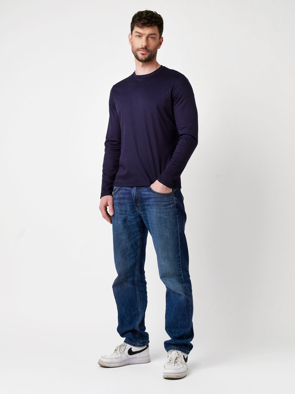 Desoto tshirt long sleeves 53572 kleur navy