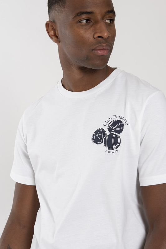 Antwrp BTS 305 kleur 100 Club Petanque Tee - Regular fit t-shirt White