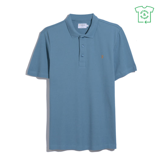 Farah polo C017 kleur 405 blue