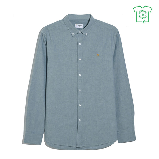 Farah hemd F029 kleur 401 blue