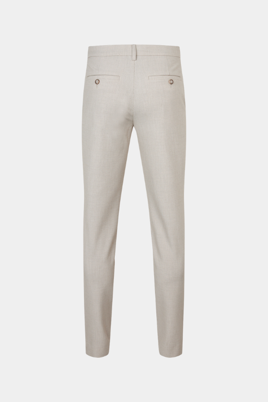 Plain broek Josh 189 micro check beige