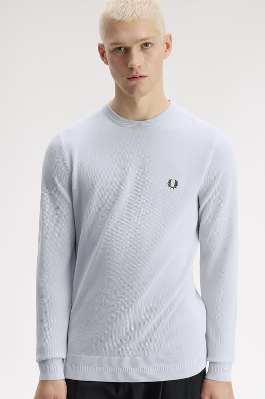 Fred Perry pull K 1309 kleur 28A lichtblauw