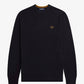 Fred Perry CLASSIC CREW NECK JUMPER trui K 9601 kleur 795 Navy