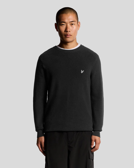 Lyle & Scott trui KN2303 kleur X002 zwart
