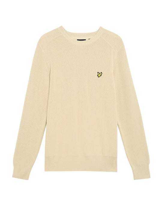 Lyle & Scott trui KN2303 kleur X865 lgrey taupe