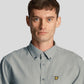 Lyle & Scott Cotton Linen Button Down Shirt hemd LW 2004 A19 Slate Blue