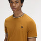Fred Perry tshirt M 1588 kleur V46 caramel