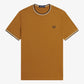 Fred Perry tshirt M 1588 kleur V46 caramel
