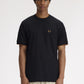 Fred Perry tshirt M 2395 kleur 102 black