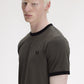 Fred Perry tshirt M 3519 kleur U70 greenblack