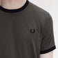 Fred Perry tshirt M 3519 kleur U70 greenblack