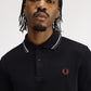 Fred Perry polo M 3600 knitted polo kleur 10B black