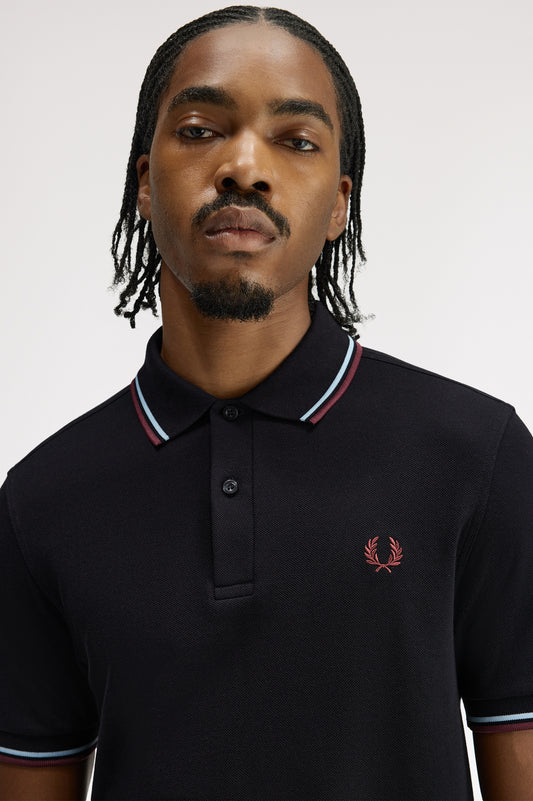 Fred Perry polo M 3600 knitted polo kleur 10B black