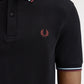 Fred Perry polo M 3600 knitted polo kleur 10B black