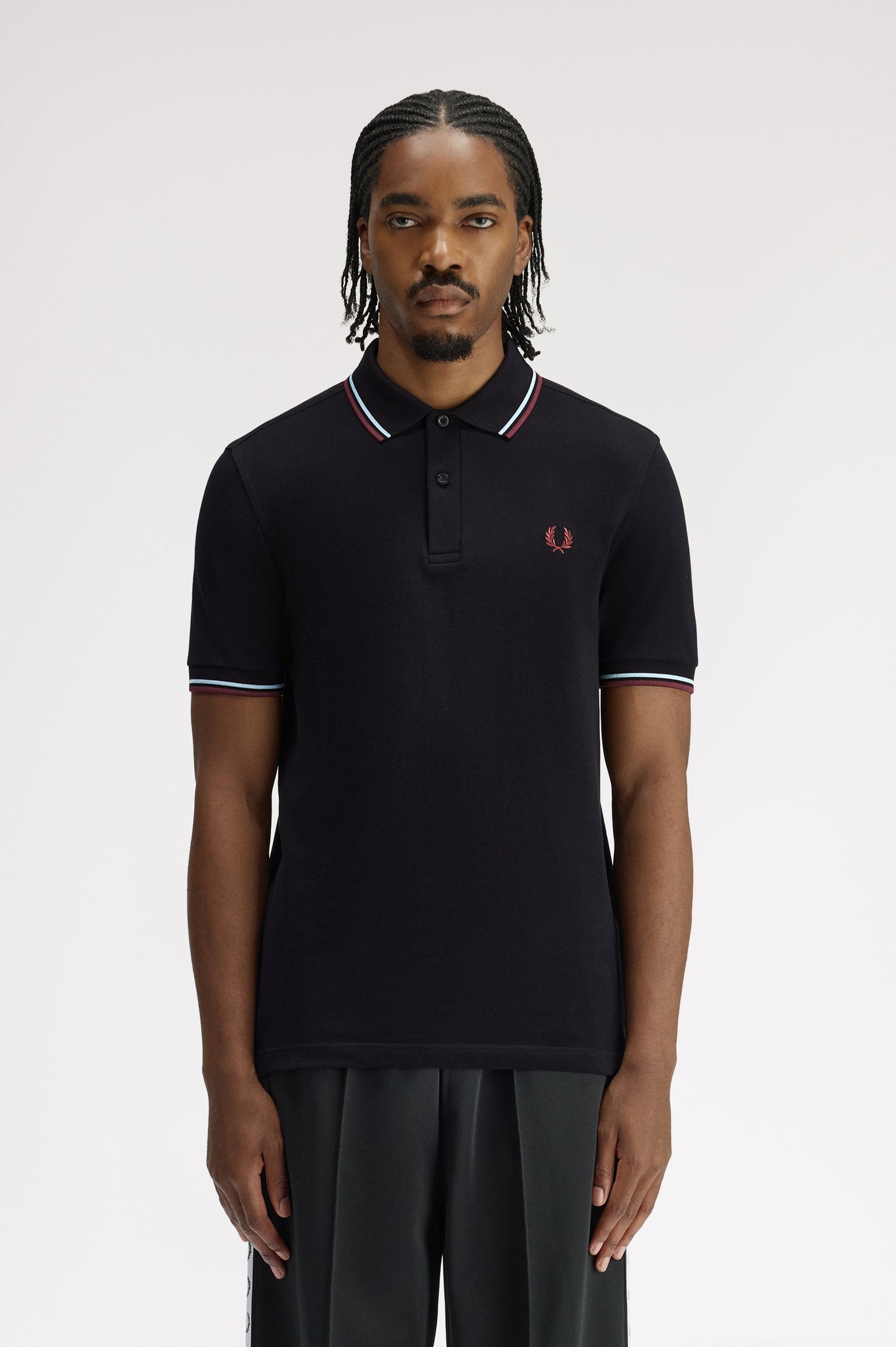 Fred Perry polo M 3600 knitted polo kleur 10B black