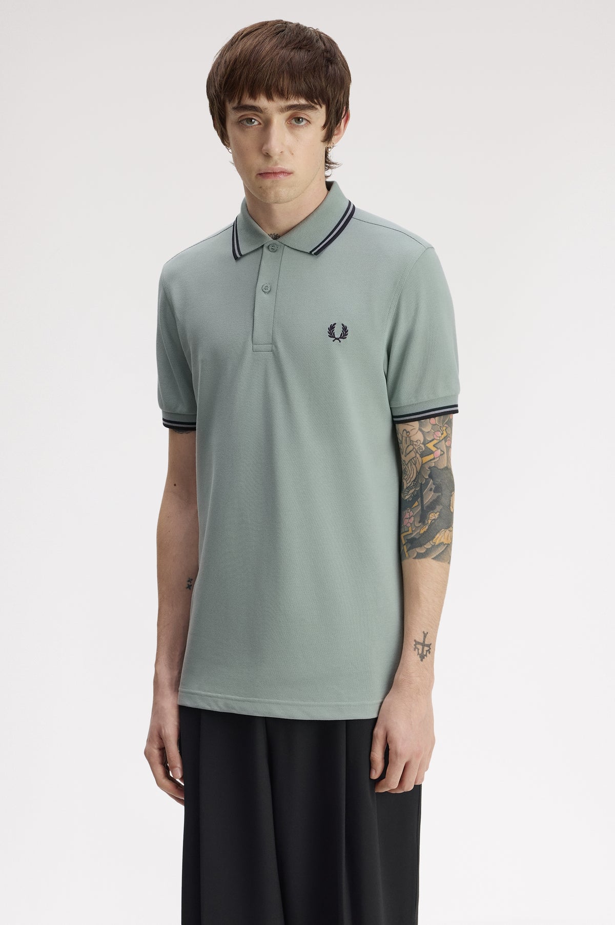 Fred Perry polo M 3600 knitted polo kleur 71C