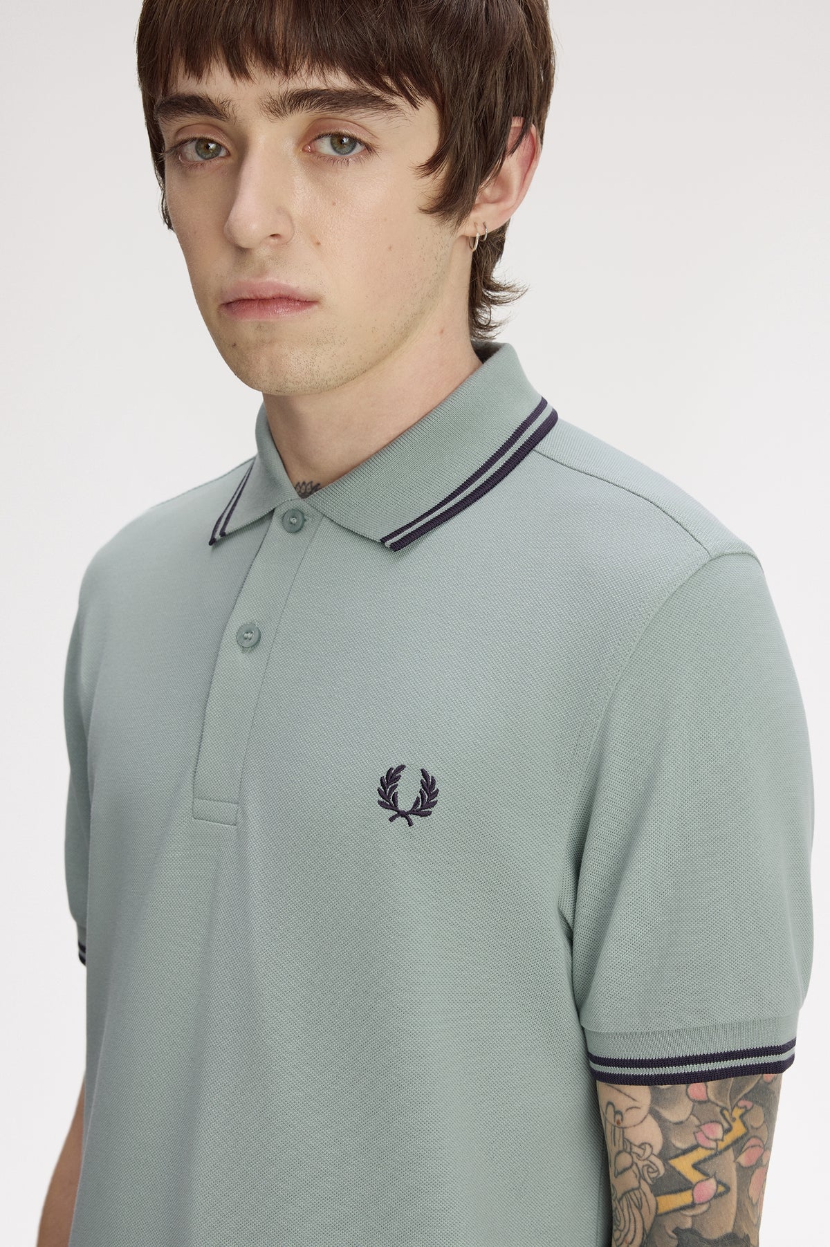 Fred Perry polo M 3600 knitted polo kleur 71C