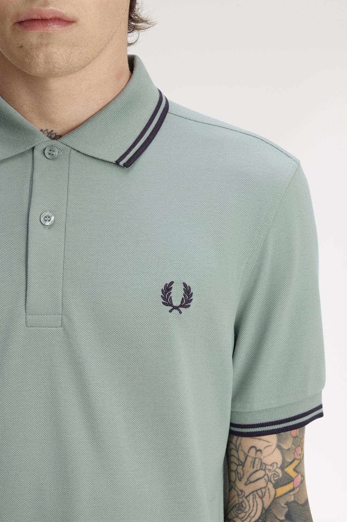 Fred Perry polo M 3600 knitted polo kleur 71C