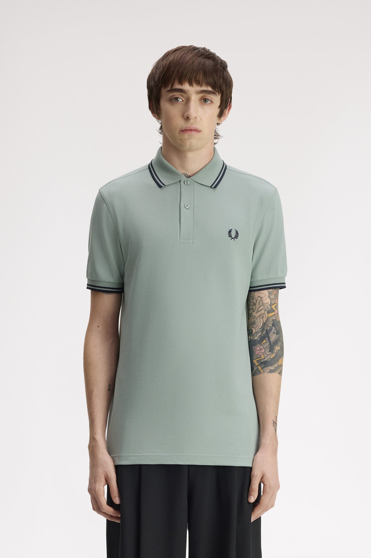 Fred Perry polo M 3600 knitted polo kleur 71C