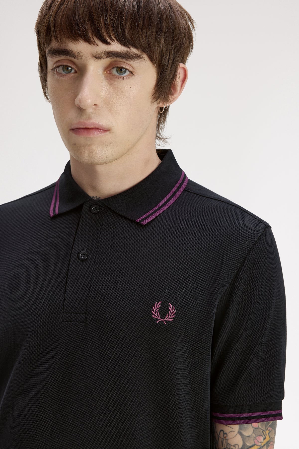 Fred Perry polo M 3600 knitted polo kleur 87C