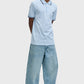 Fred Perry polo M 3600 knitted polo kleur 96A lichtblauw