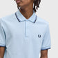 Fred Perry polo M 3600 knitted polo kleur 96A lichtblauw