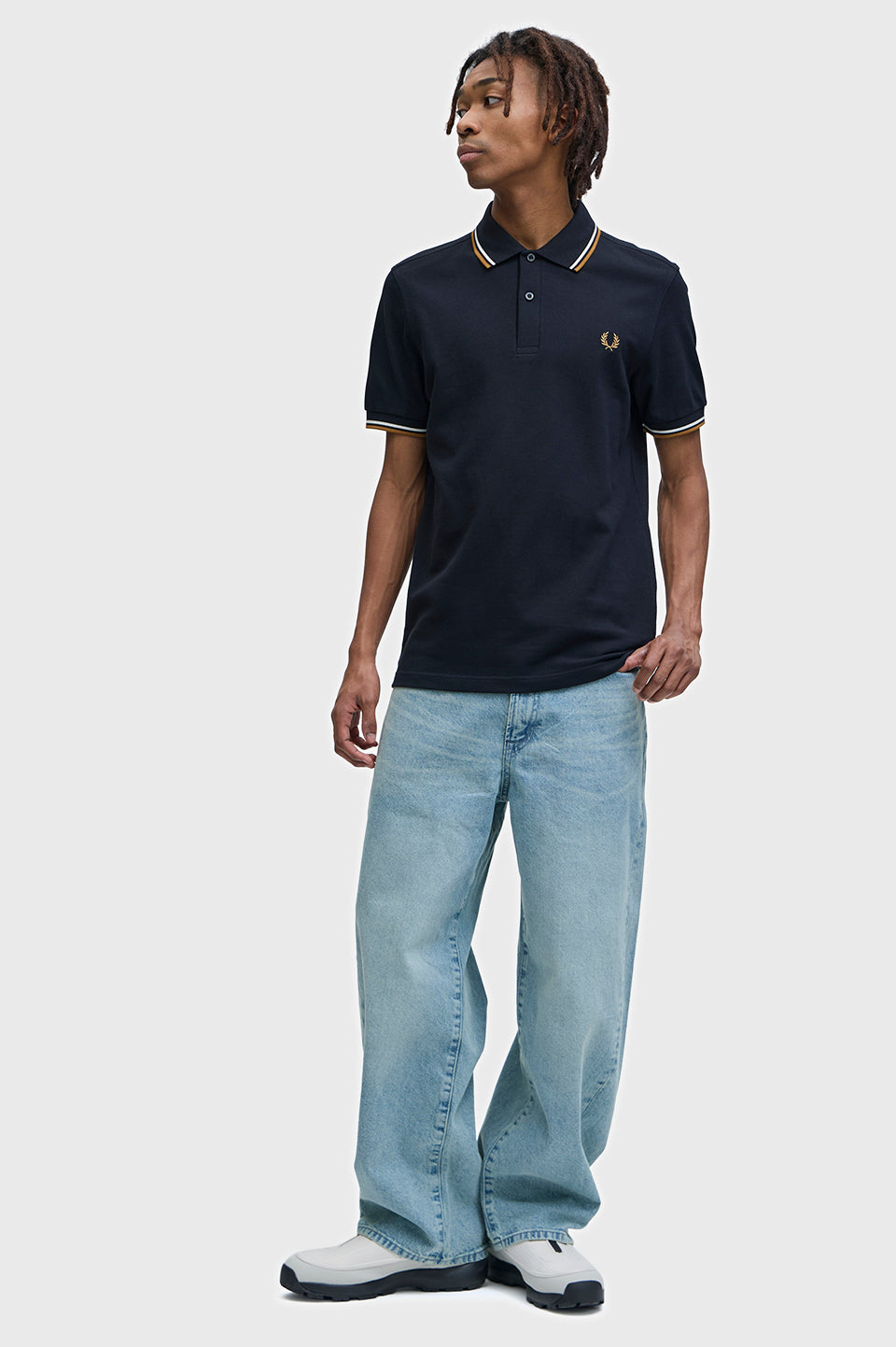 Fred Perry polo M 3600 knitted polo kleur P69 black
