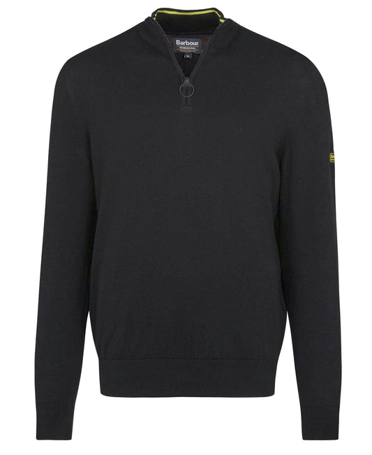 Barbour Cotton Half Zip Sweater trui MKN 1315 kleur BK31 Black