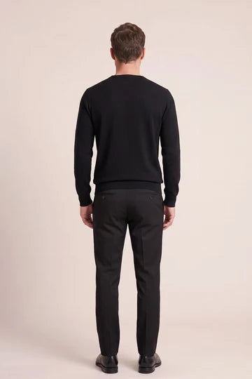 Thomas Maine trui crew neck NOS 82 TM 100 kleur 90 zwart