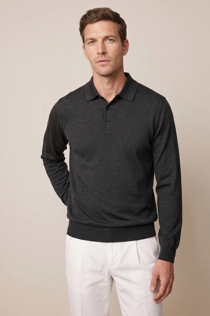 Thomas Maine polo NOS 83 TM 100 kleur 90 zwart