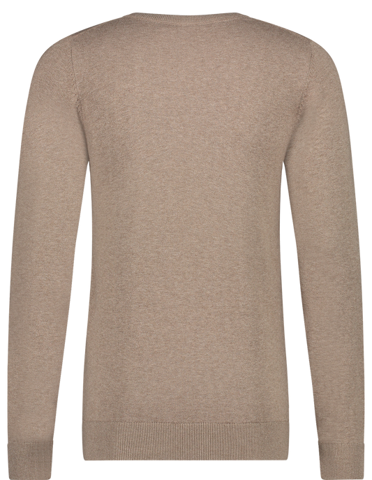 Saint Steve BART Taupe trui ronde hals