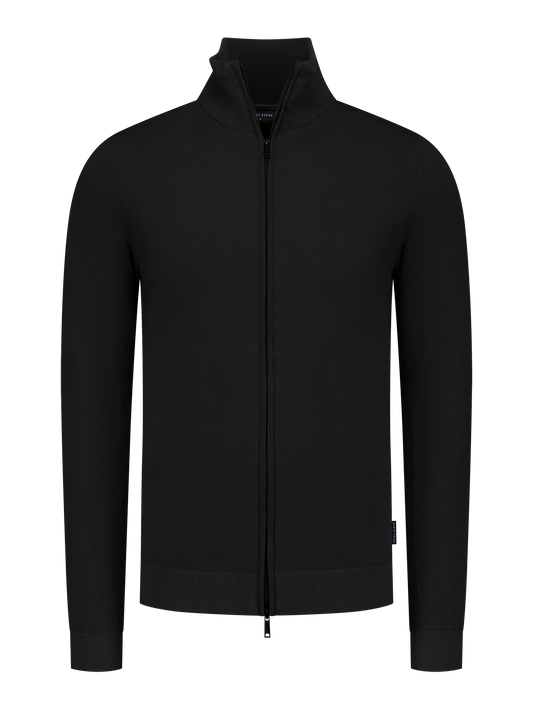 Saint Steve cardigan full zip DIRK kleur zwart