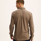 The Goodpeople hemd STIRR kleur 3205 mid brown