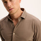 The Goodpeople hemd STIRR kleur 3205 mid brown