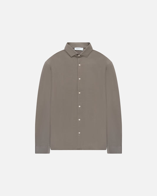 The Goodpeople hemd STIRR kleur 3205 mid brown