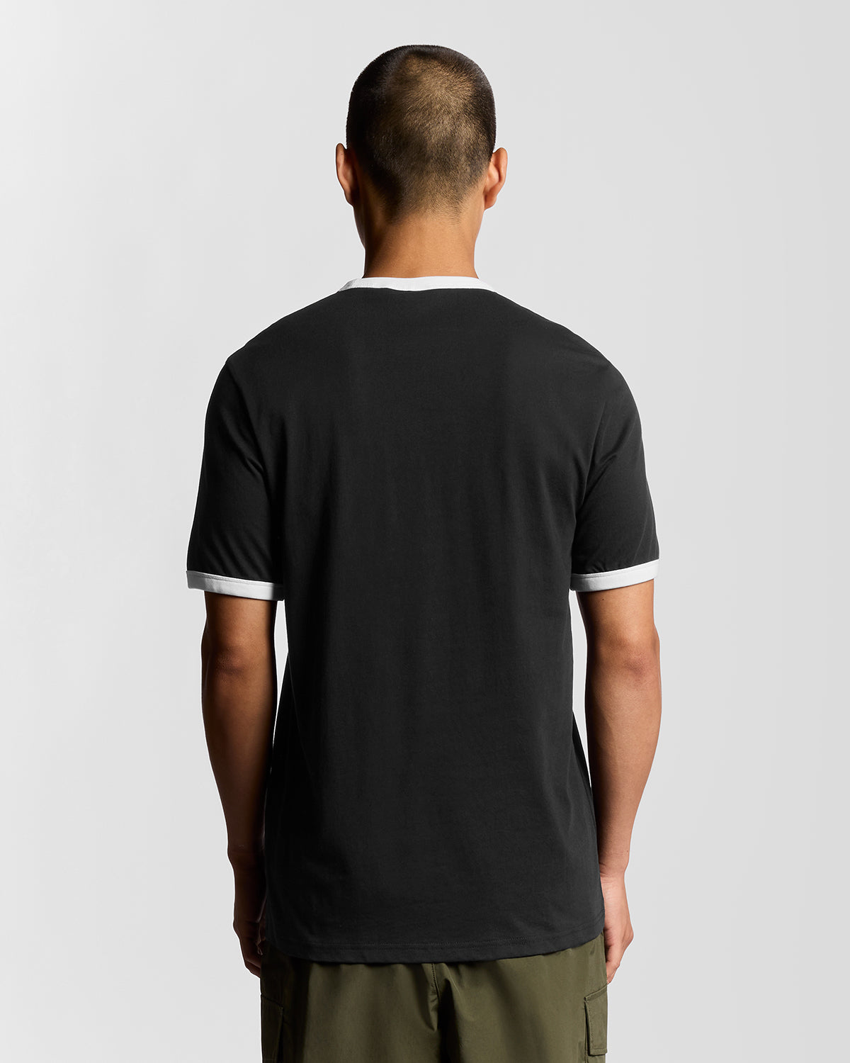 Lyle & Scott tshirt contrast TS 2201 V kleur W189 zwart