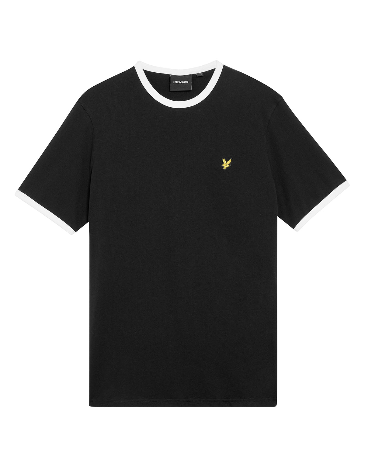 Lyle & Scott tshirt contrast TS 2201 V kleur W189 zwart