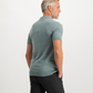 Saint Steve knitted polo Chris kleur silver green